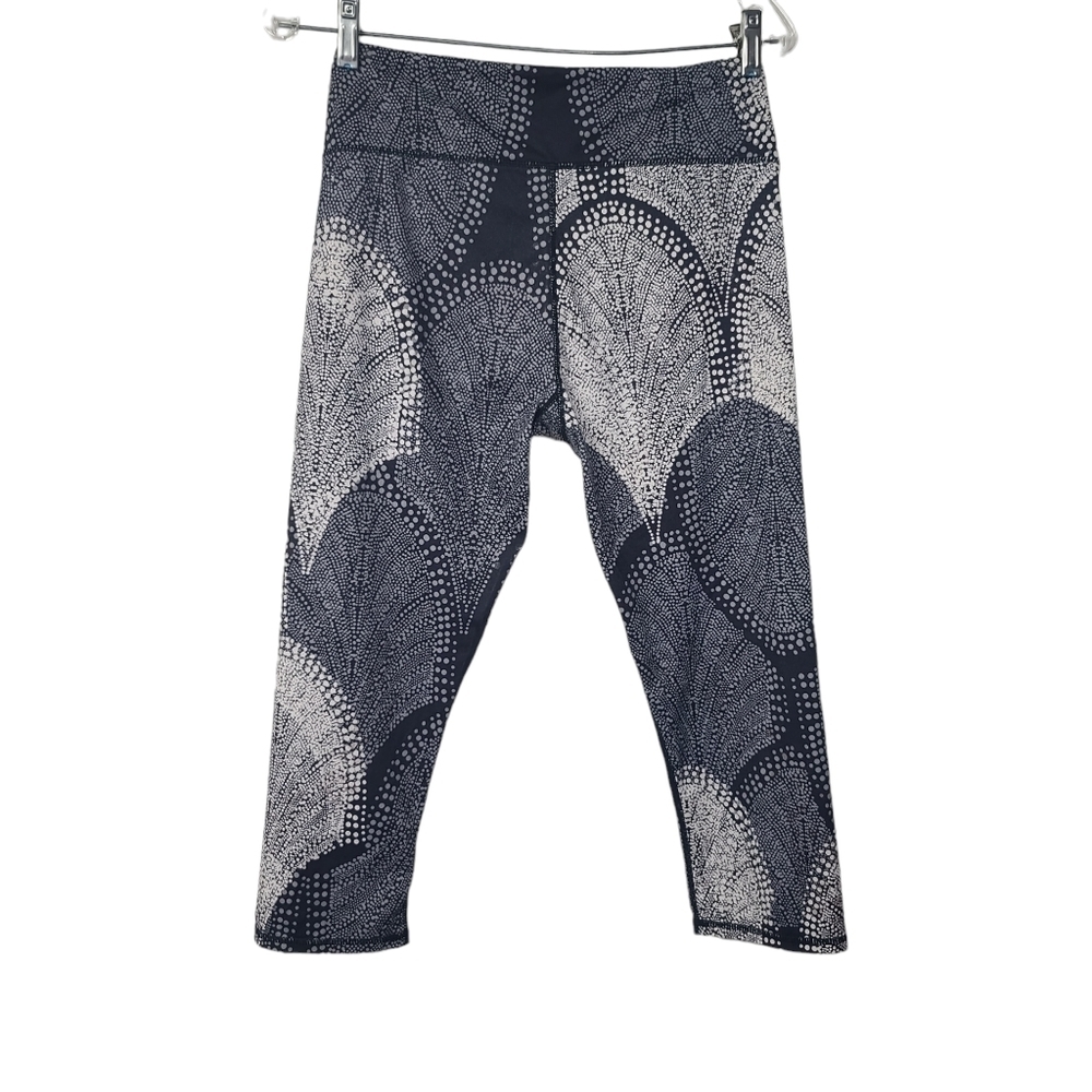 Fabletics Printed Gray White Leggings M